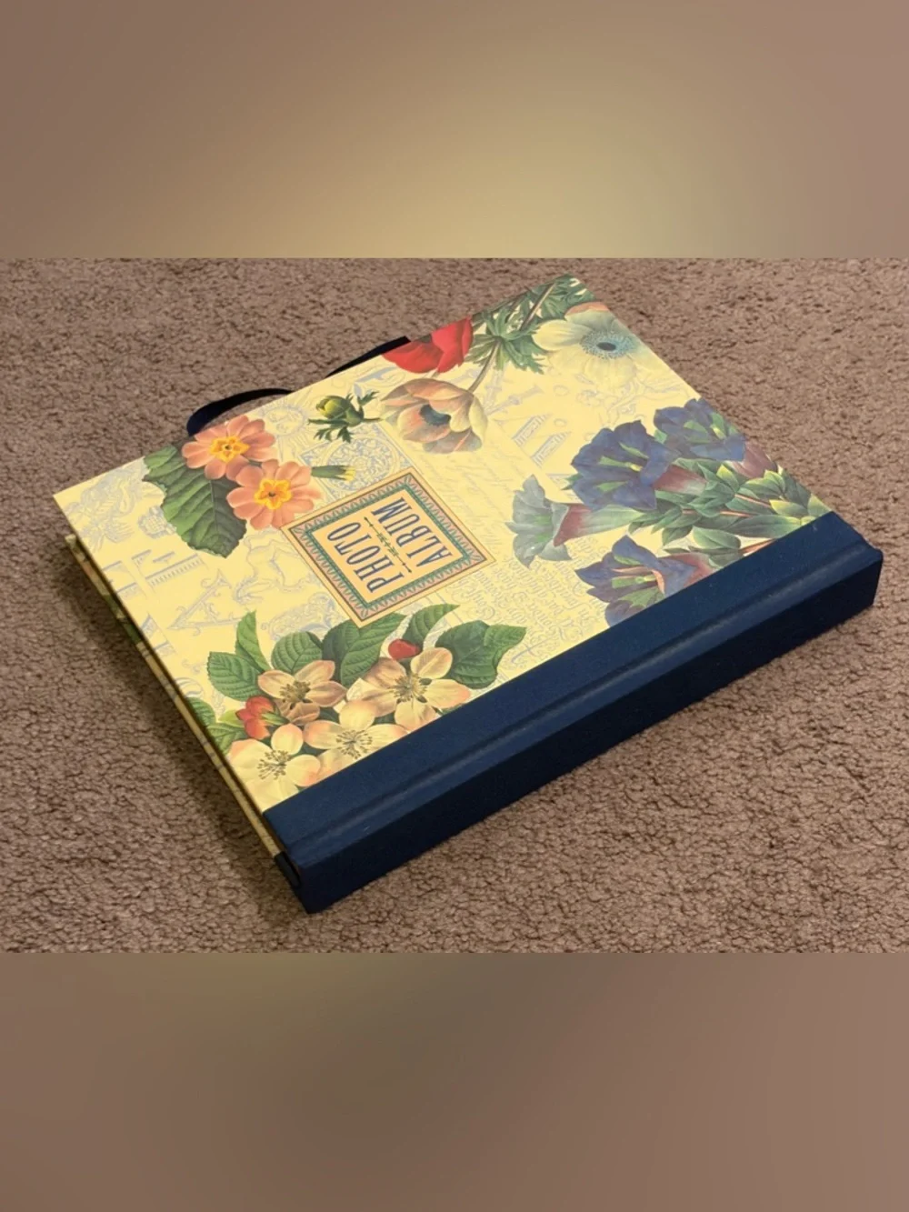 1996 Vintage Victorian Style Photo Album Michel Publishing Cottagecore Floral
